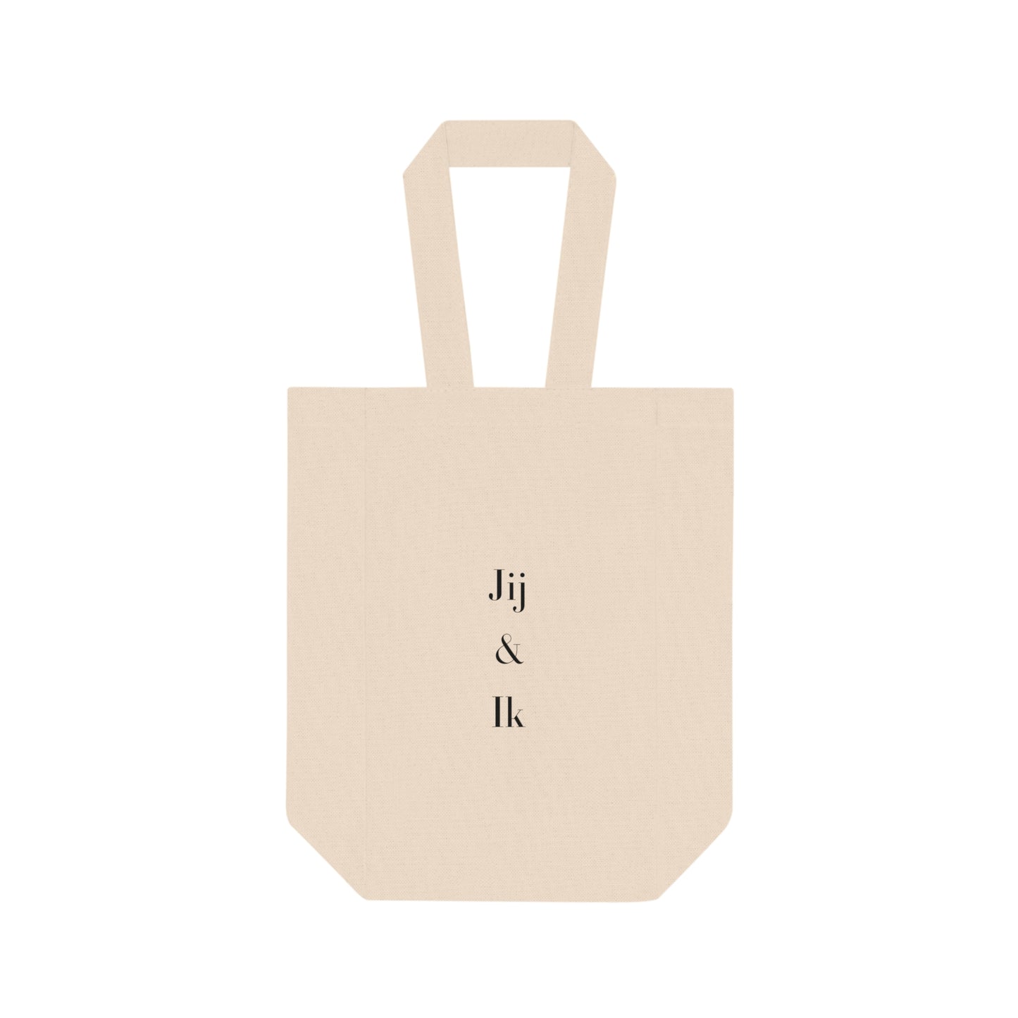 'Jij & Ik' Double Wine Tote Bag
