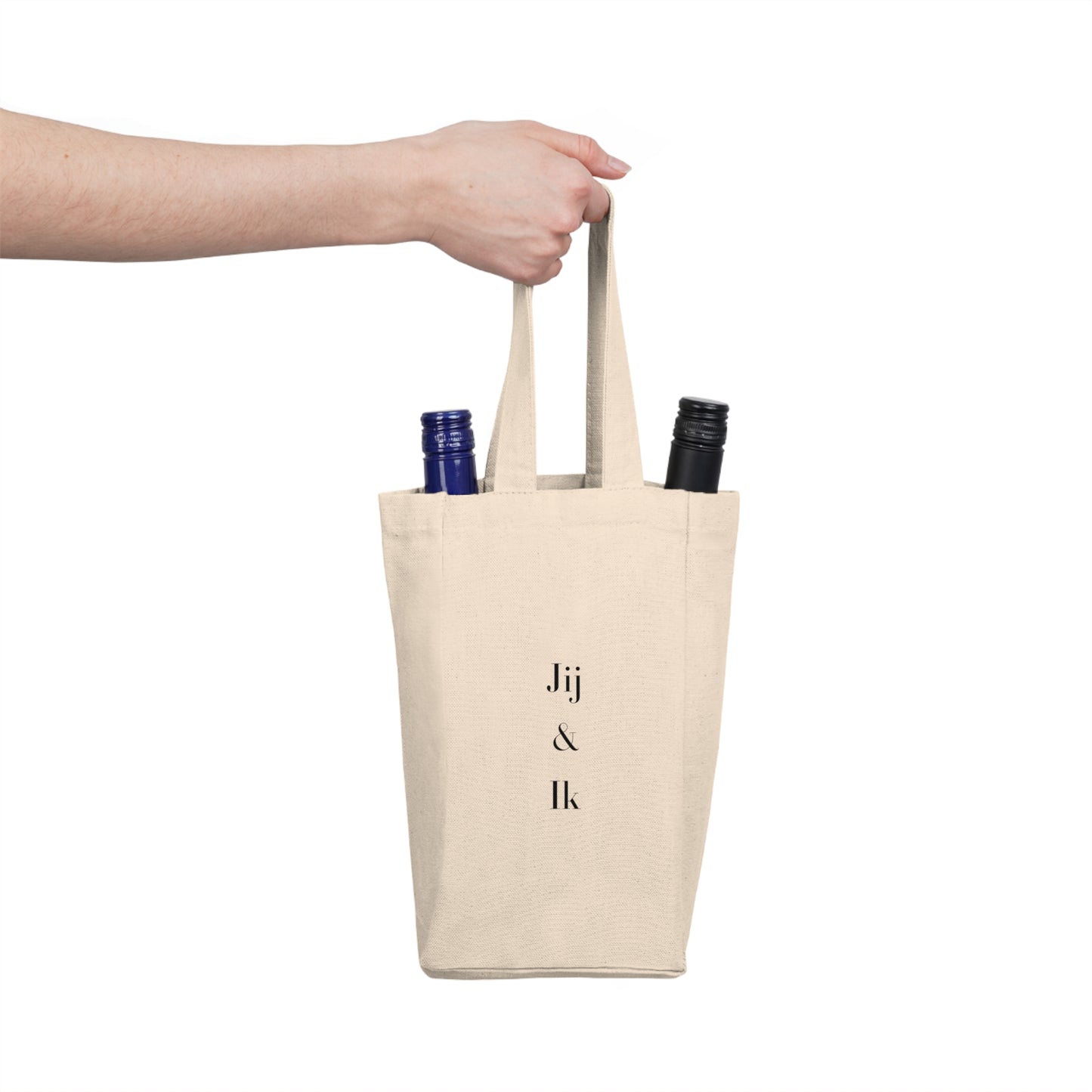 'Jij & Ik' Double Wine Tote Bag