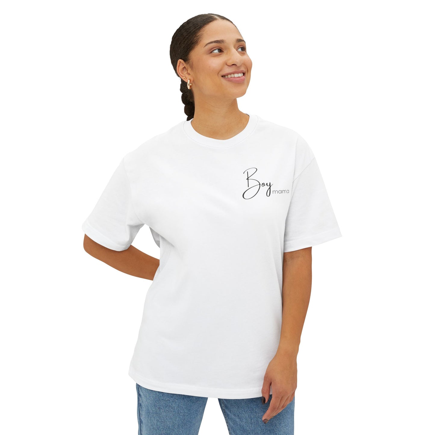 Boy Mama – Oversized Boxy Tee for Moms of Boys