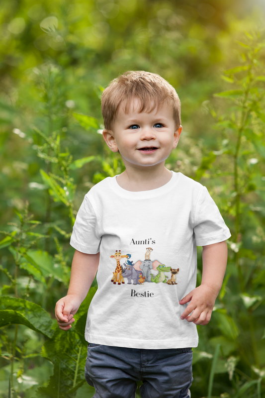 Kids Safari Aunti's Bestie Tee